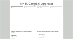 Desktop Screenshot of bencampbellappraiser.com